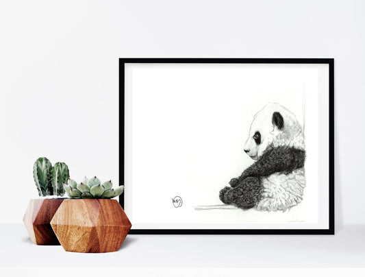 Illustration bébé panda